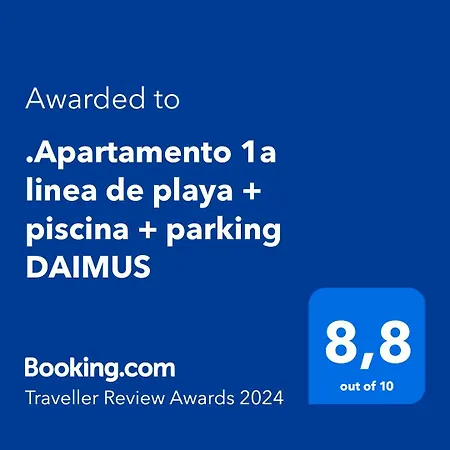 .apartamento 1a Linea De Playa + Piscina + Parking Daimús